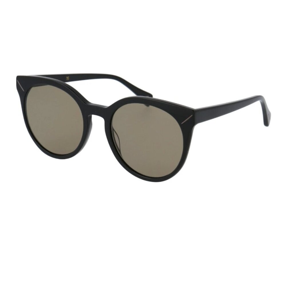 Yohji Yamamoto 5003-001 Black Frame / Brown Grey Lens Sunglasses